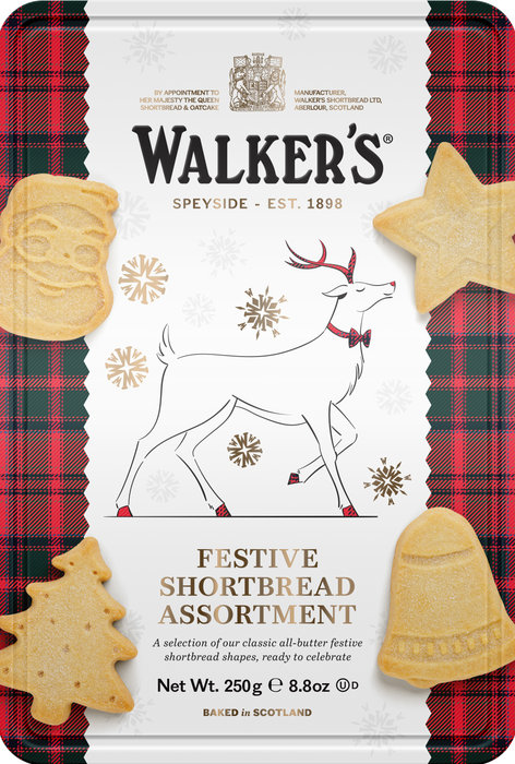 Walker's Festive Shortbread Biscuit Assorted Tin