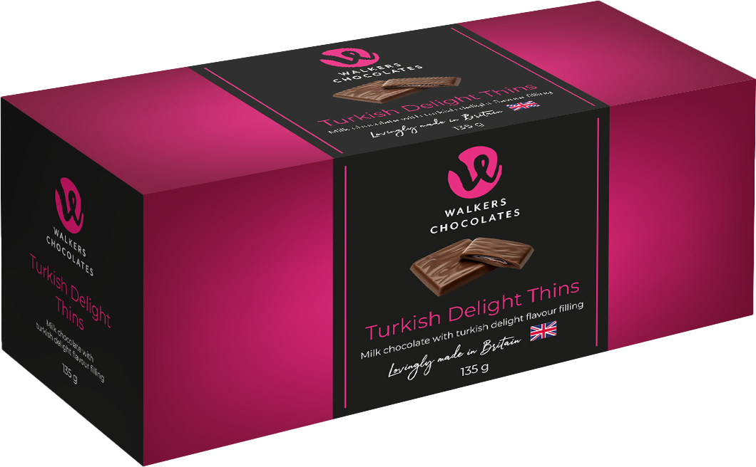 Walkers Milk Chocolate Turkish Delight Thins