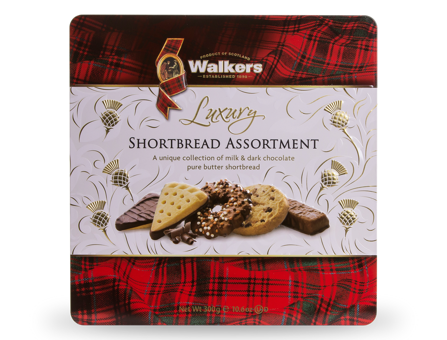 Walker's Chocolate Shortbread Assortment Tin