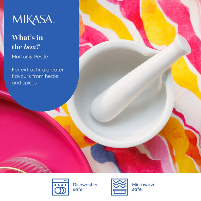 Mikasa Chalk Porcelain Pestle and Mortar