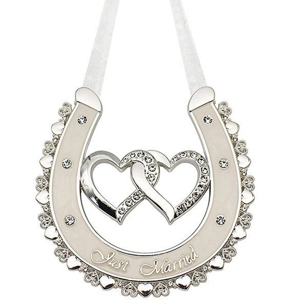 Wedding Horseshoe Heart Just Married