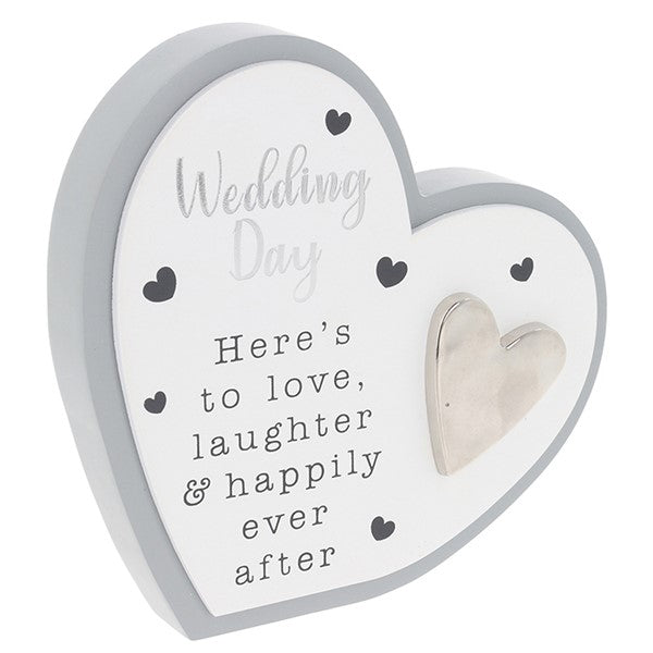 Celebration Heart Plaque Wedding