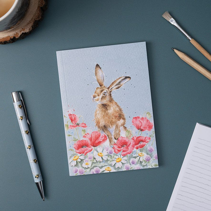 Wrendale Designs 'Field of Flowers' Hare A6 Notebook