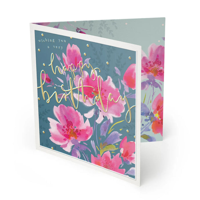 Whistlefish Peony Luxury Birthday Card