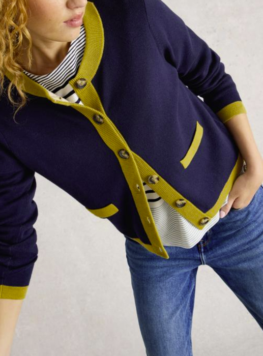 White Stuff Women's Charlotte Long Sleeve Cardi In Dark Navy