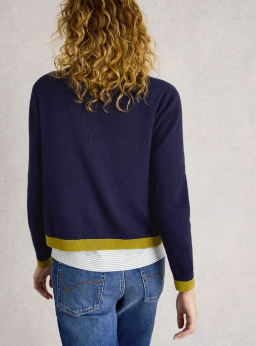 White Stuff Women's Charlotte Long Sleeve Cardi In Dark Navy