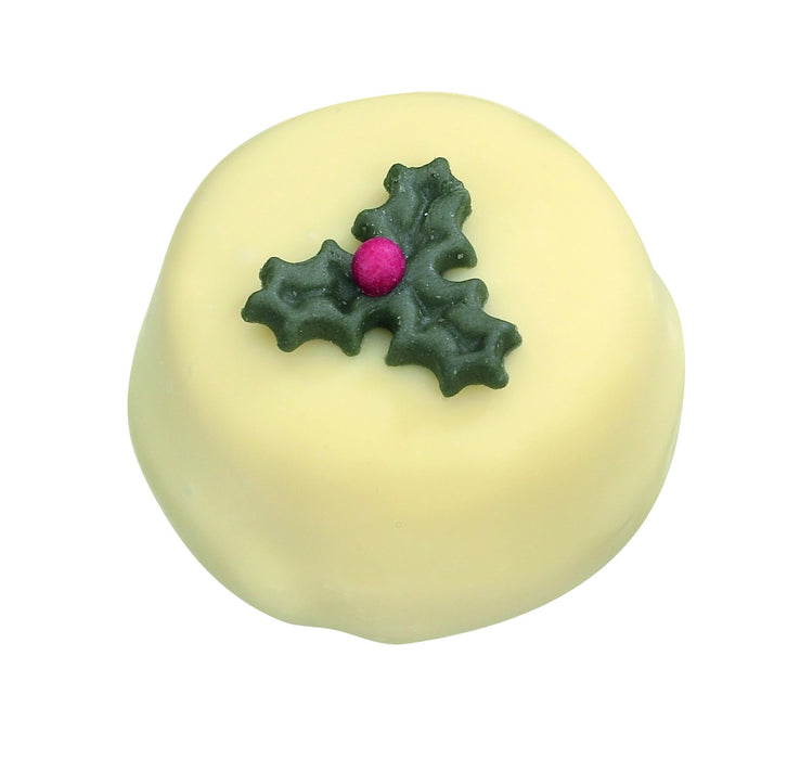 White Chocolate Holly With Caramel Filling