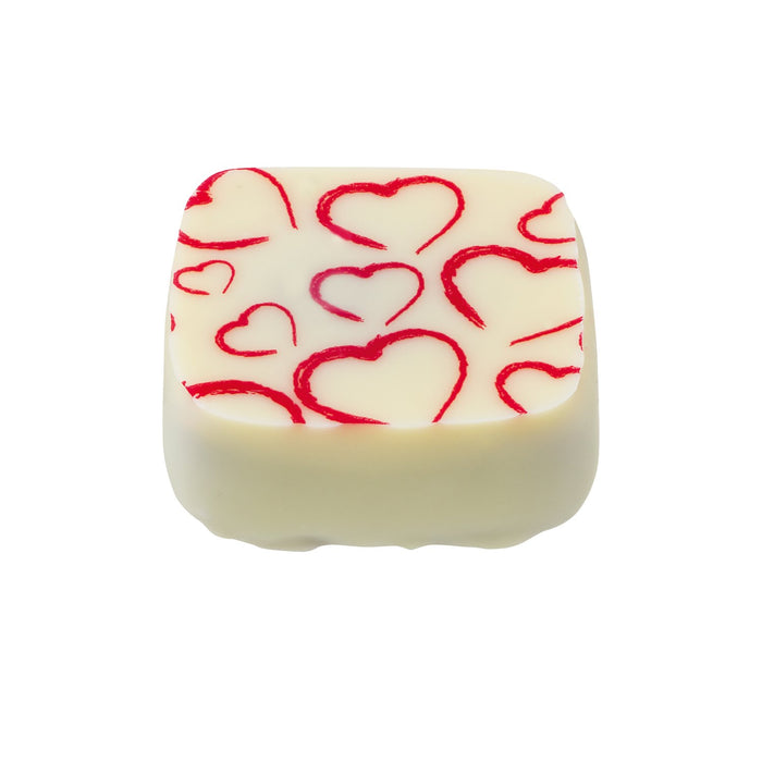 White Chocolate With Praline Raspberry And Cookie Filling