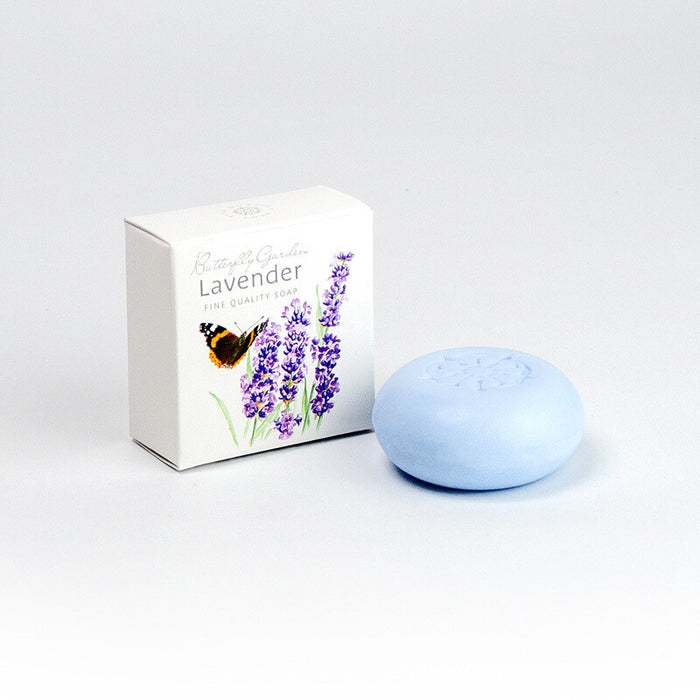White Rose Aromatics Butterfly Garden Lavender Soap 100g