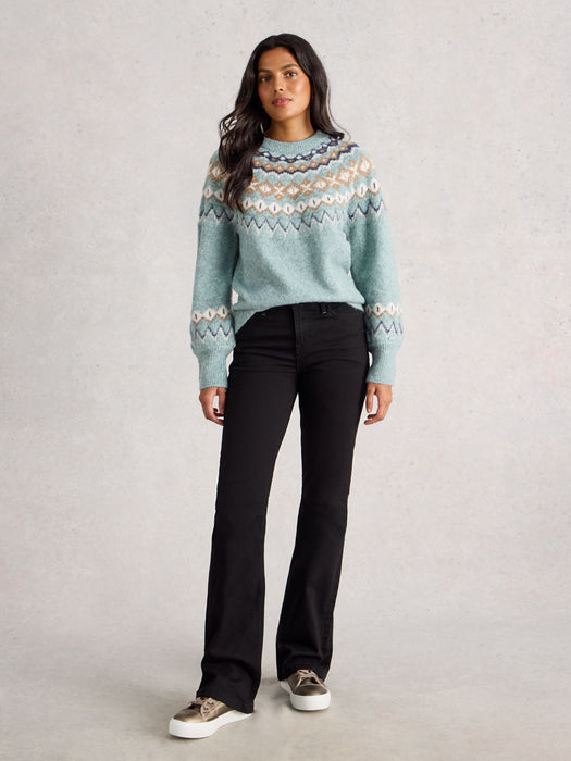 White Stuff Women's Arctic Fairisle Jumper In Blue Multi