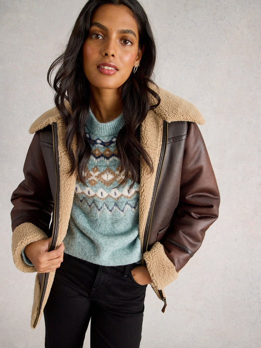 White Stuff Women's Arctic Fairisle Jumper In Blue Multi