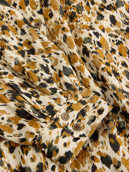 White Stuff Women's Ari Metallic Top In Chartreuse Multi