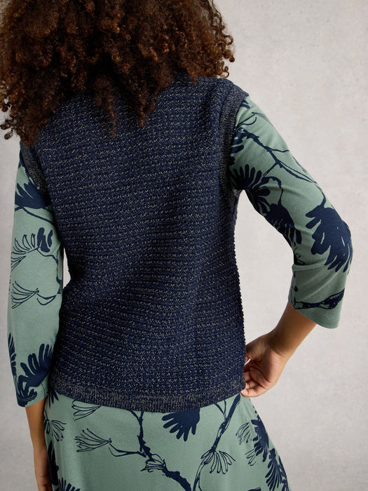 White Stuff Women's Belle Sparkle Tank In Dark Navy