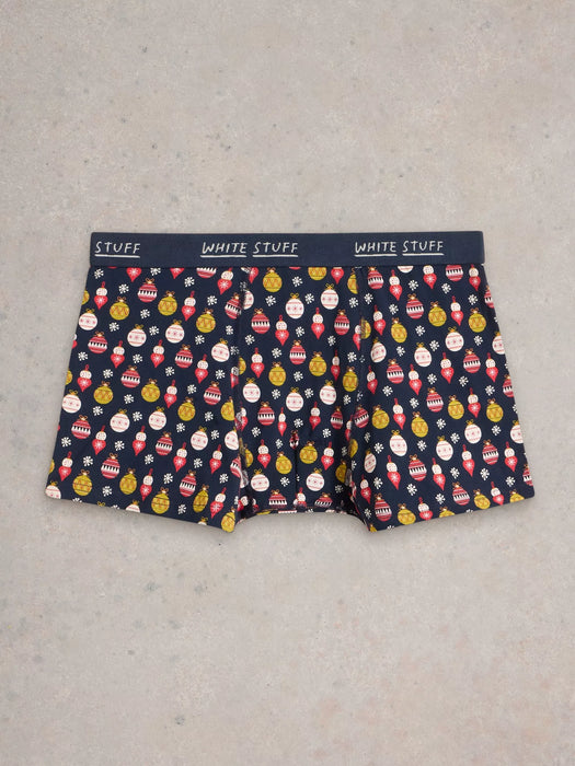 White Stuff Men's Boxers In A Cracker In Navy Print