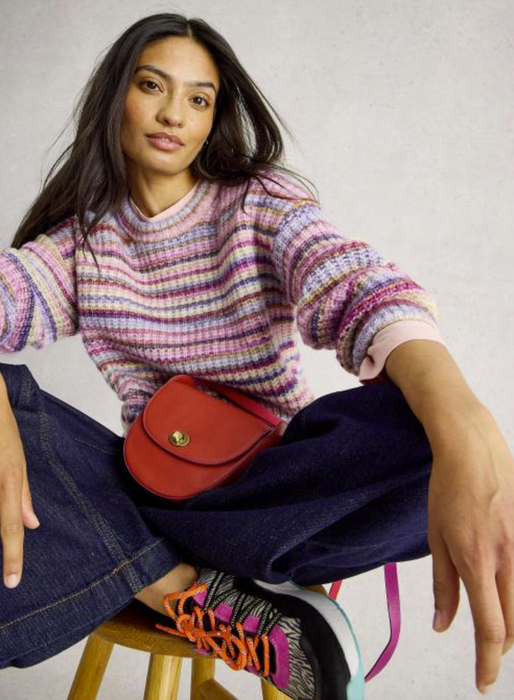 White Stuff Women's SuzannaSpacedye Jumper In Pink Multi