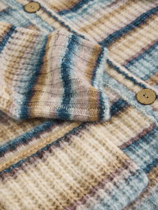 White Stuff Women's Suzanna Crew Cardi In Blue Multi