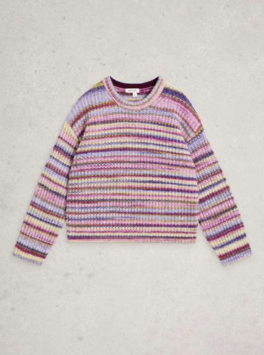 White Stuff Women's SuzannaSpacedye Jumper In Pink Multi