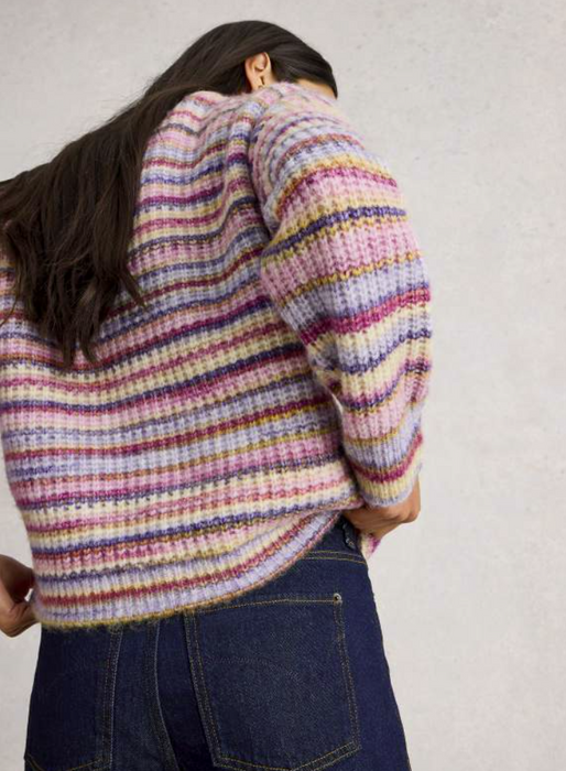 White Stuff Women's SuzannaSpacedye Jumper In Pink Multi