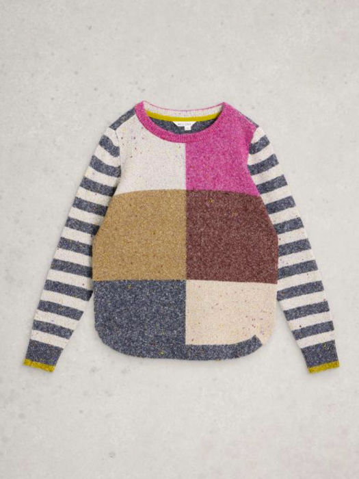 White Stuff Women's Talia Nep Jumper In Pink Multi