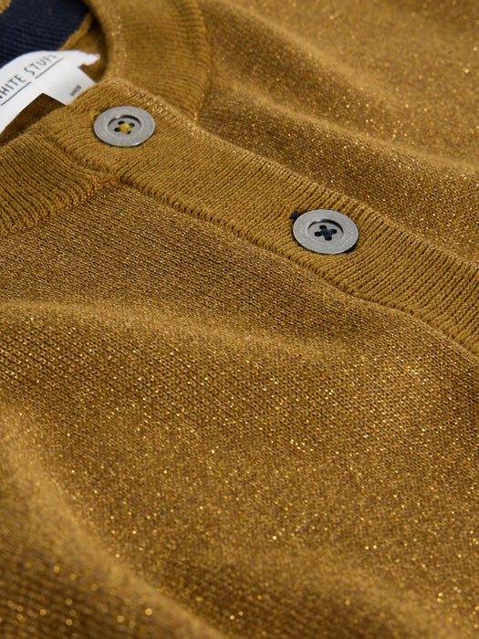 White Stuff Women's Charlotte Sparkle Cardi In Dark Chartreuse