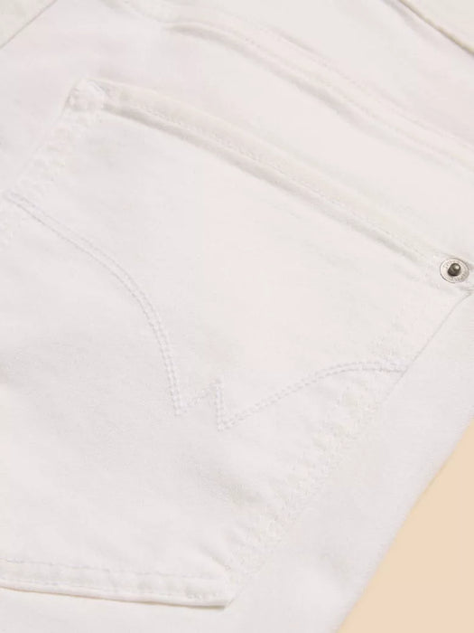 White Stuff Women's Natural White Blake Straight Cropped Jean