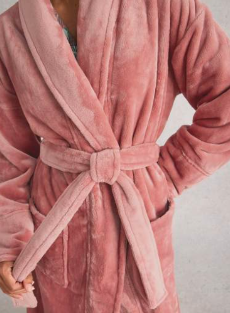 White Stuff Women's Clover Cosy Dressing Gown In Light Pink