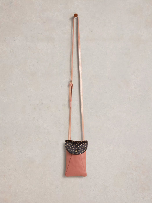 White Stuff Women's Leather Coco Phone Bag In Pink Multi