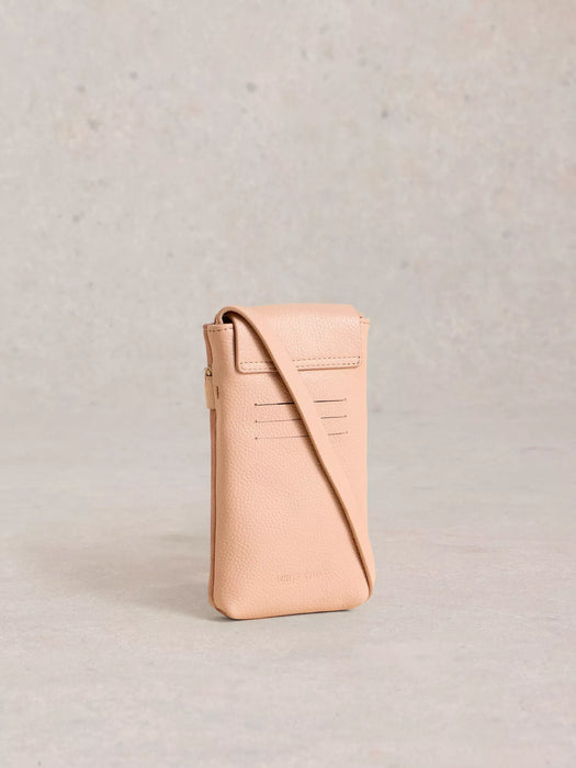 White Stuff Women's Emmy Leather Phone Bag In Dusty Pink