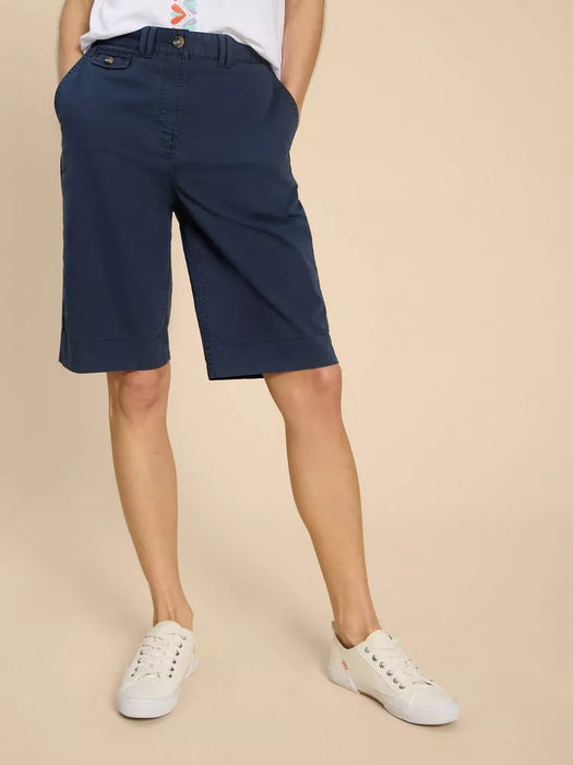 White Stuff Women's Dark navy Hayley Organic Cotton Shorts
