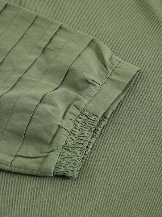 White Stuff Women's Claudia Fabric Mix Dress In Dusty Green