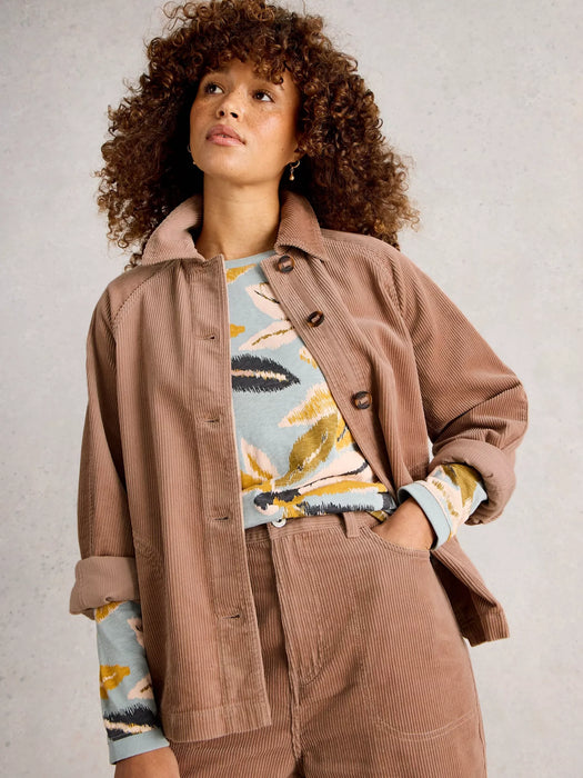 White Stuff Women's Eden Cord Jacket In Light Natural