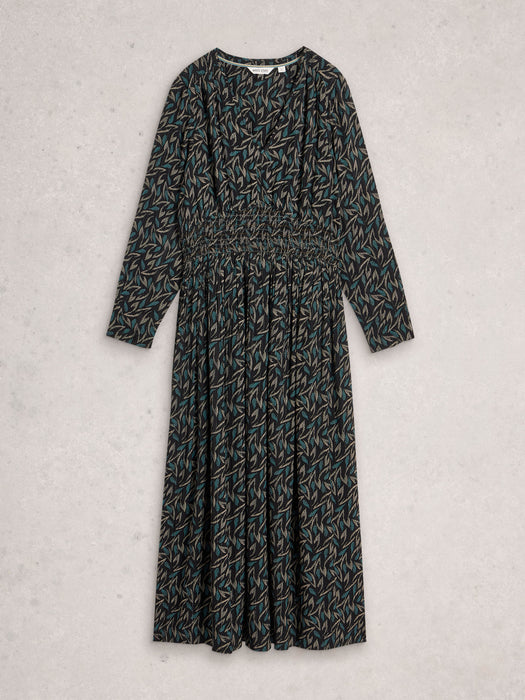 White Stuff Women's Edie Metallic Dress In Black Multi