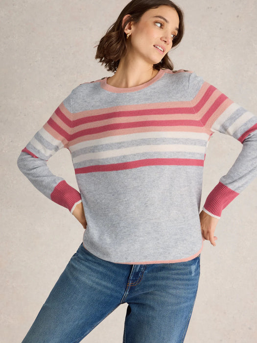 White Stuff Women's Emma Jumper In Grey Multi