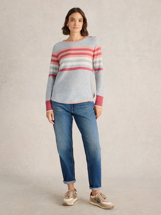 White Stuff Women's Emma Jumper In Grey Multi