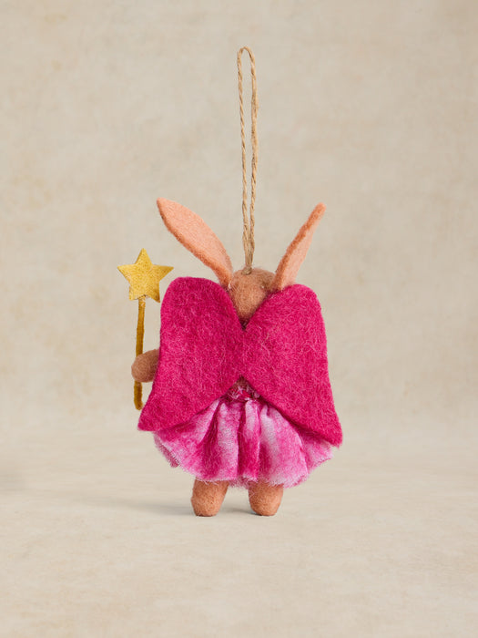 White Stuff Fairy Rabbit Hanging Festive Decoration