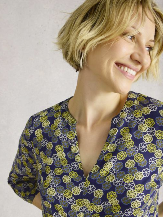 White Stuff Women's Frances Dress In Navy Multi