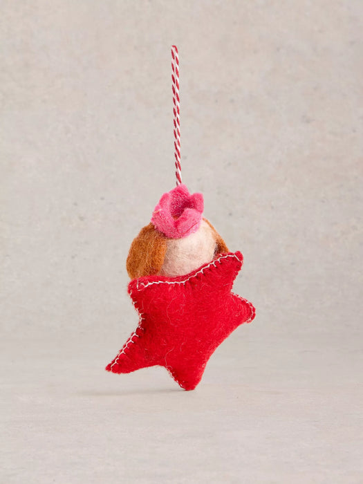 White Stuff Starry Dog Hanging Dec In Red Multi