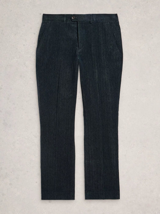 White Stuff Men's Herringbone Trouser In Charcoal Grey