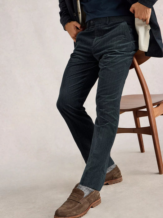 White Stuff Men's Herringbone Trouser In Charcoal Grey