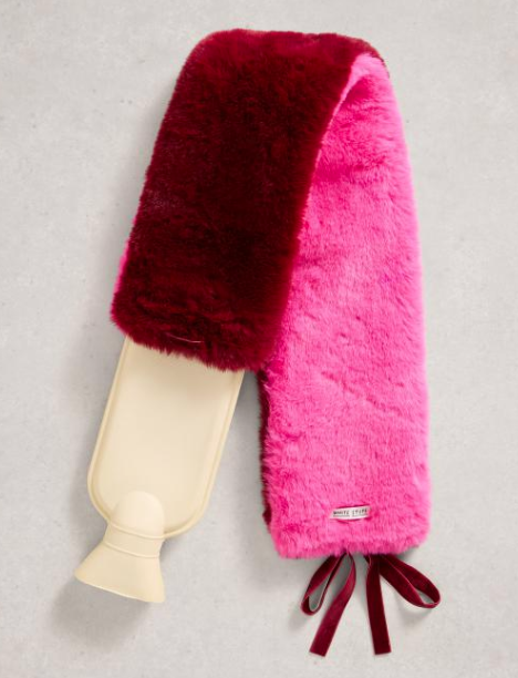 White Stuff Faux Fur Long Hot Water Bottle