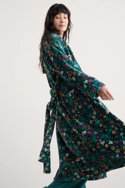 Seasalt Women's Hushing Gown In Illuminated Garden Dk Wreckage