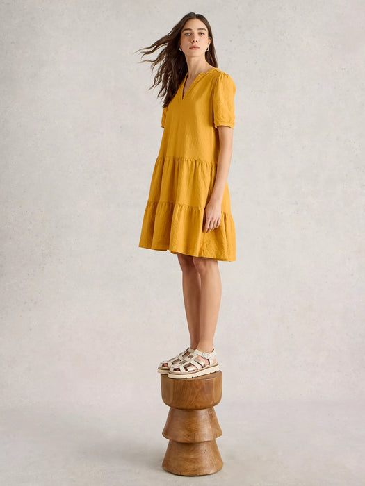 White Stuff Women's Clara Jersey Dress In Dark Yellow