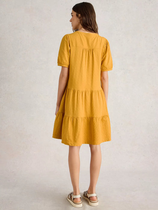 White Stuff Women's Clara Jersey Dress In Dark Yellow