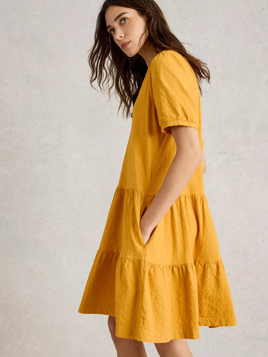 White Stuff Women's Clara Jersey Dress In Dark Yellow