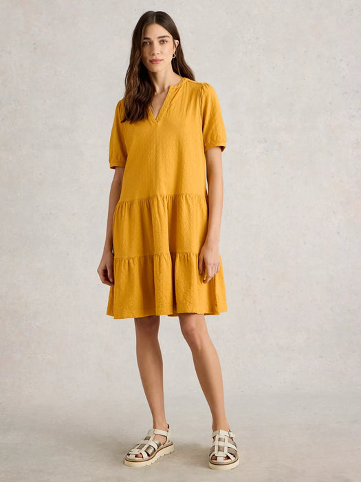 White Stuff Women's Clara Jersey Dress In Dark Yellow