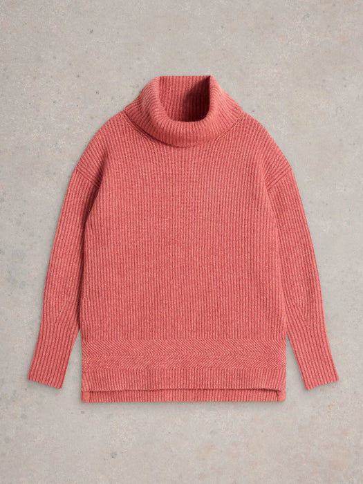 White Stuff Women's Lovely Rib Jumper In Dusky Pink