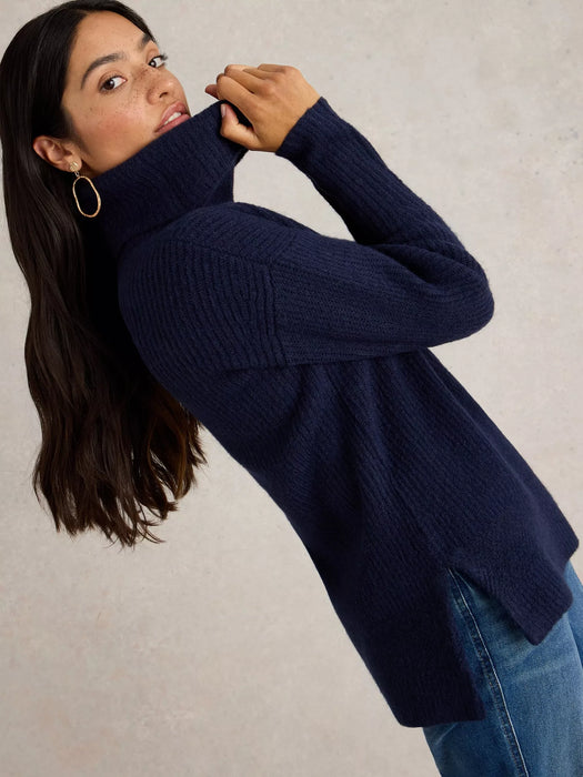 White Stuff Women's Lovely Rib Jumper In French Navy