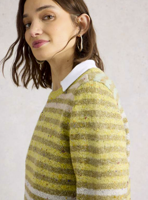 White Stuff Women's Talia Nep Jumper In Yellow Multi