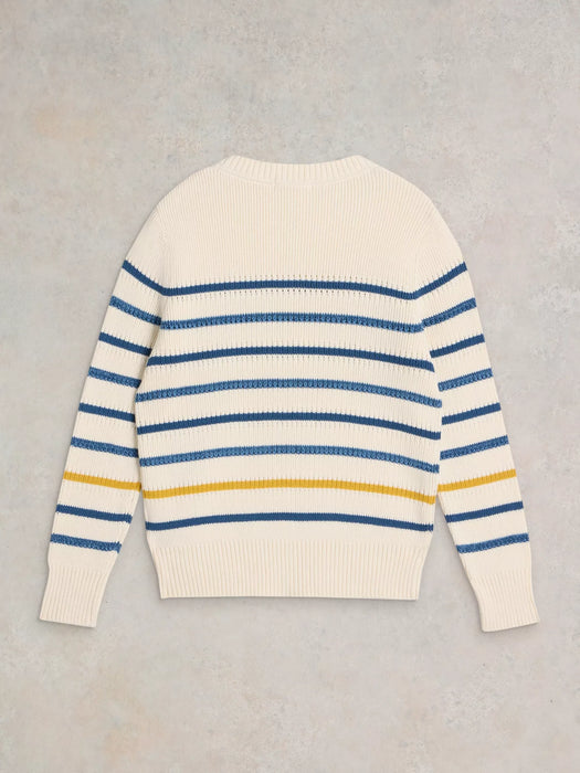 White Stuff Women's Ellie Stripe Jumper In Natural Multi