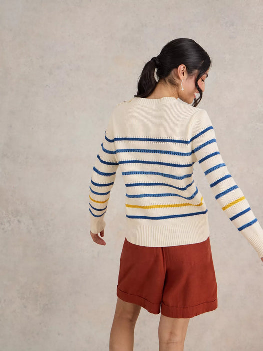 White Stuff Women's Ellie Stripe Jumper In Natural Multi